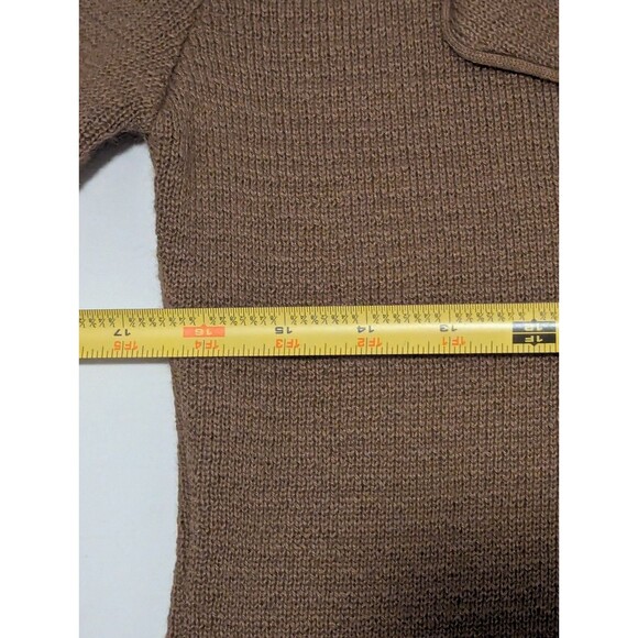 Peru Etnico Womens 100% Baby Alpaca Cardigan Sweater Large Shawl Neck - Picture 7 of 10